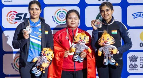 Read more about the article Asian Rifle/Pistol Championship: Manu Baker settles for silver in women’s 25m pistol