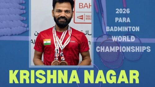 Read more about the article Krishna Nagar wins two bronze medals at 2026 BWF Para Badminton World Championships in Bahrain