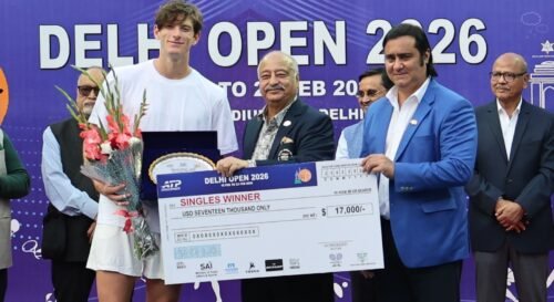 Read more about the article 2026 Delhi Open ATP Challenger: Stefanos Sakellaridis of Greece takes home men’s singles trophy