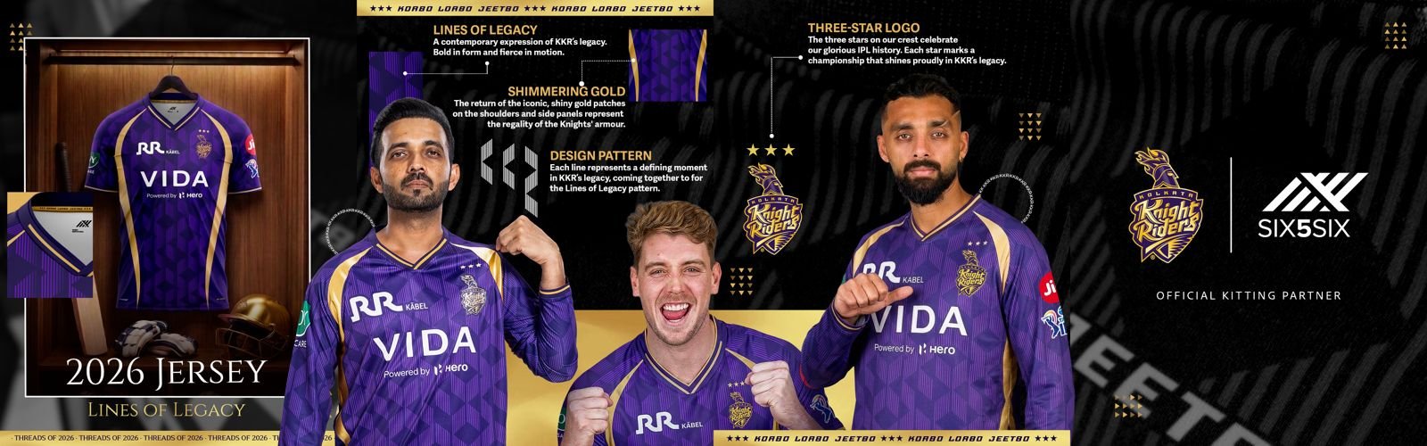 Read more about the article TATA IPL 2026: Three-times champion Kolkata Knight Riders Launches new jersey