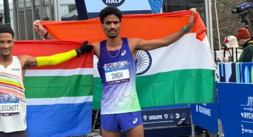 Read more about the article New York City Half Marathon 2026: Gulveer Singh breaks national half marathon record, clocks 59:42 to finish third