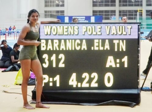 Read more about the article National Record: Tamil Nadu’s experienced pole vaulter Baranica Elangovan conquers new territory