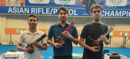 Read more about the article Kumar Surendra Singh Memorial Shooting Championship: Olympian Saurabh Chaudhary wins 10m air pistol gold