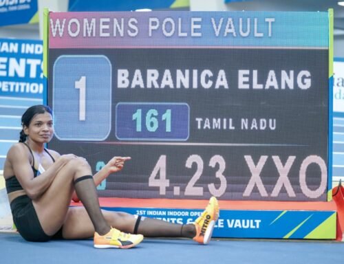 Read more about the article Baranica Elangovan sets new benchmark in women’s pole vault, improves national record to 4.23m