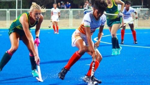 Read more about the article Indian U18 women hockey team won the match, Australia series