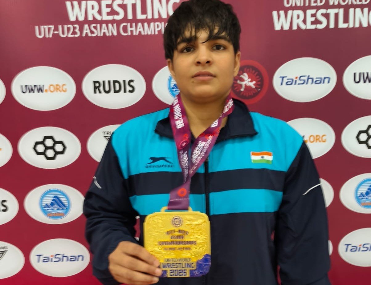 U23 Asian Wrestling Championships: Kajal outplays Kyrgyzstan’s Aizharkyn Zhanybekova, wins 76 kg gold