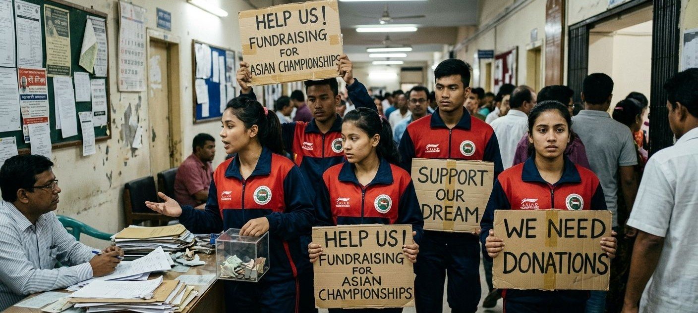 Read more about the article Exclusive: Chasing Asian Games berth, trampoline gymnasts fund tour to Hong Kong
