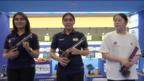Read more about the article Suruchi defends Munich air pistol gold, Esha wins silver as India rise to the top of the medal tally
