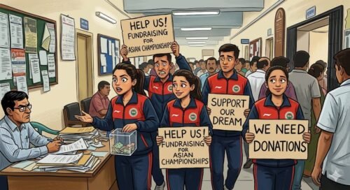 Read more about the article Exclusive: Chasing Asian Games berth, trampoline gymnasts fund tour to Hong Kong