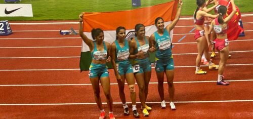 Read more about the article Second Asian Relays Championships: Indian women’s 4x100m relay team win gold