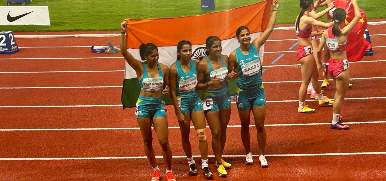 Second Asian Relays Championships: Indian women’s 4x100m relay team win gold