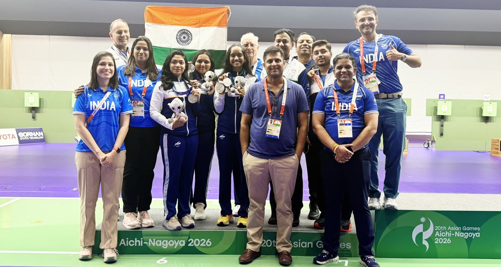 Read more about the article 20th Asian Games 2026: Indian shooting squad began their campaign with two silver medals in women’s 10m air rifle