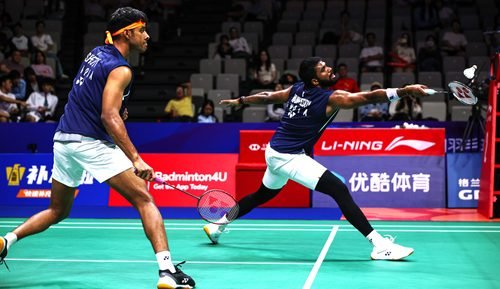 Read more about the article China Masters Super 750: India’s Satwiksairaj Rankireddy-Chirag Shetty advance to men’s doubles semifinal